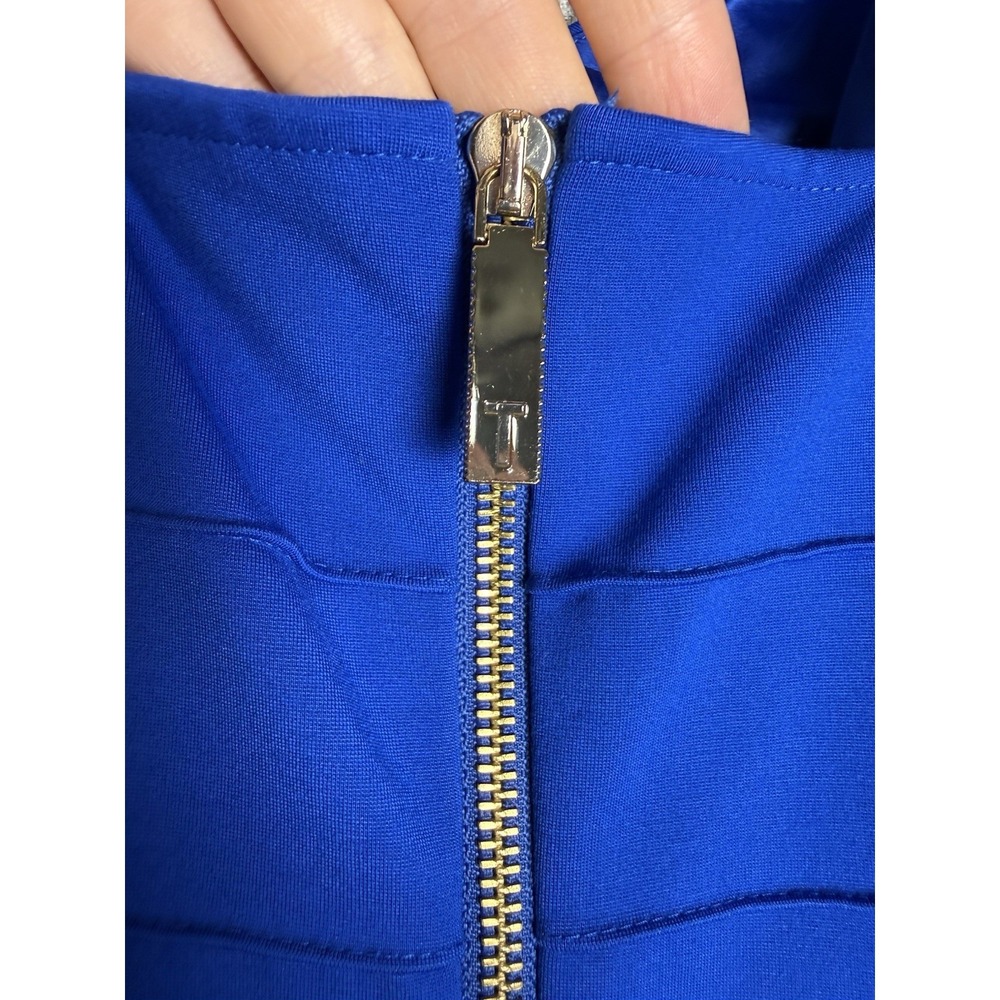 Ted Baker London Blue Bandage Bodycon Strappy Mini Dress Cocktail Stretch 2 - Picture 5 of 8